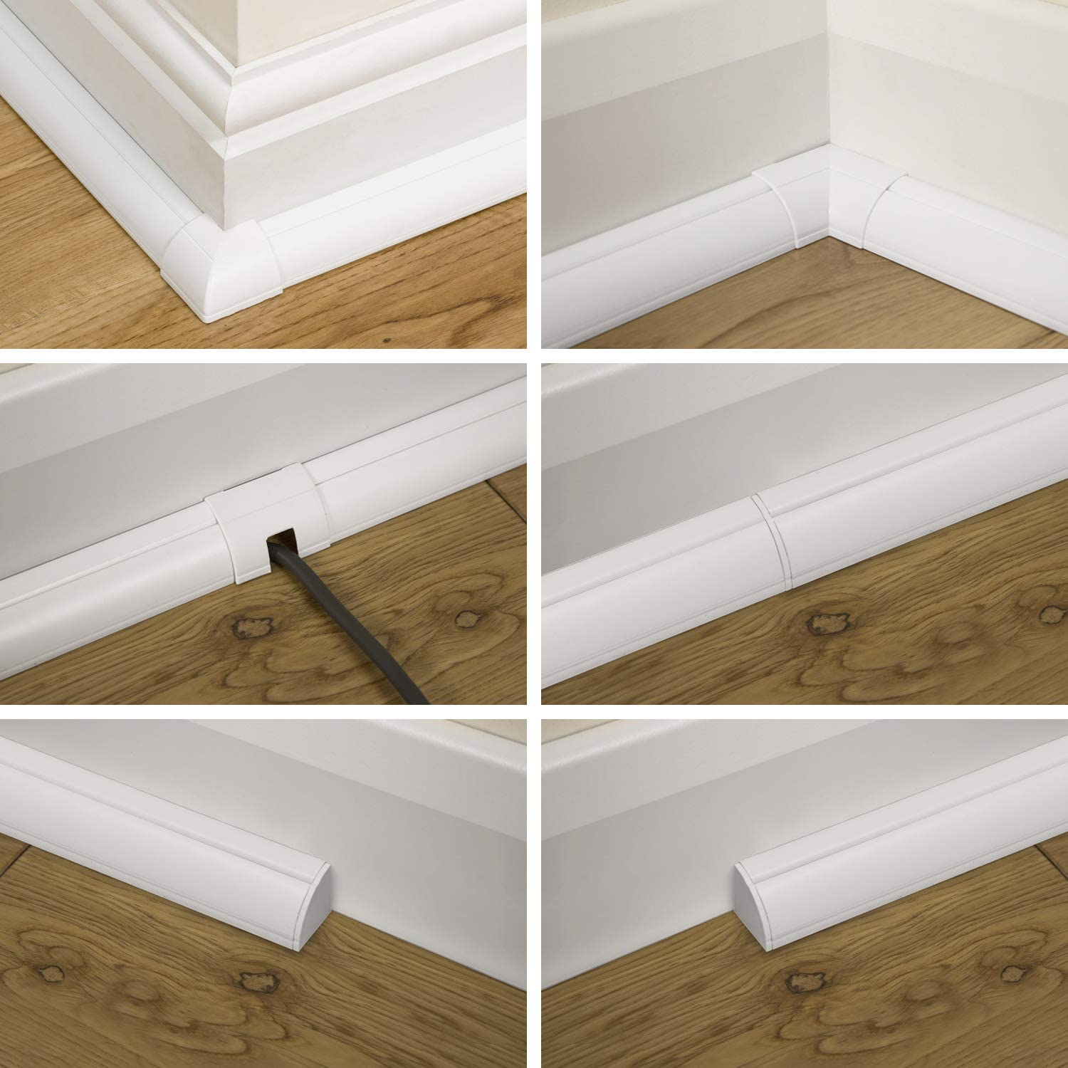 How to hide wiring behind baseboard or install a raceway