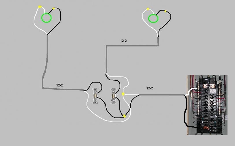 Two Ceiling Fans Two Switches One Breaker Diy Home Improvement Forum