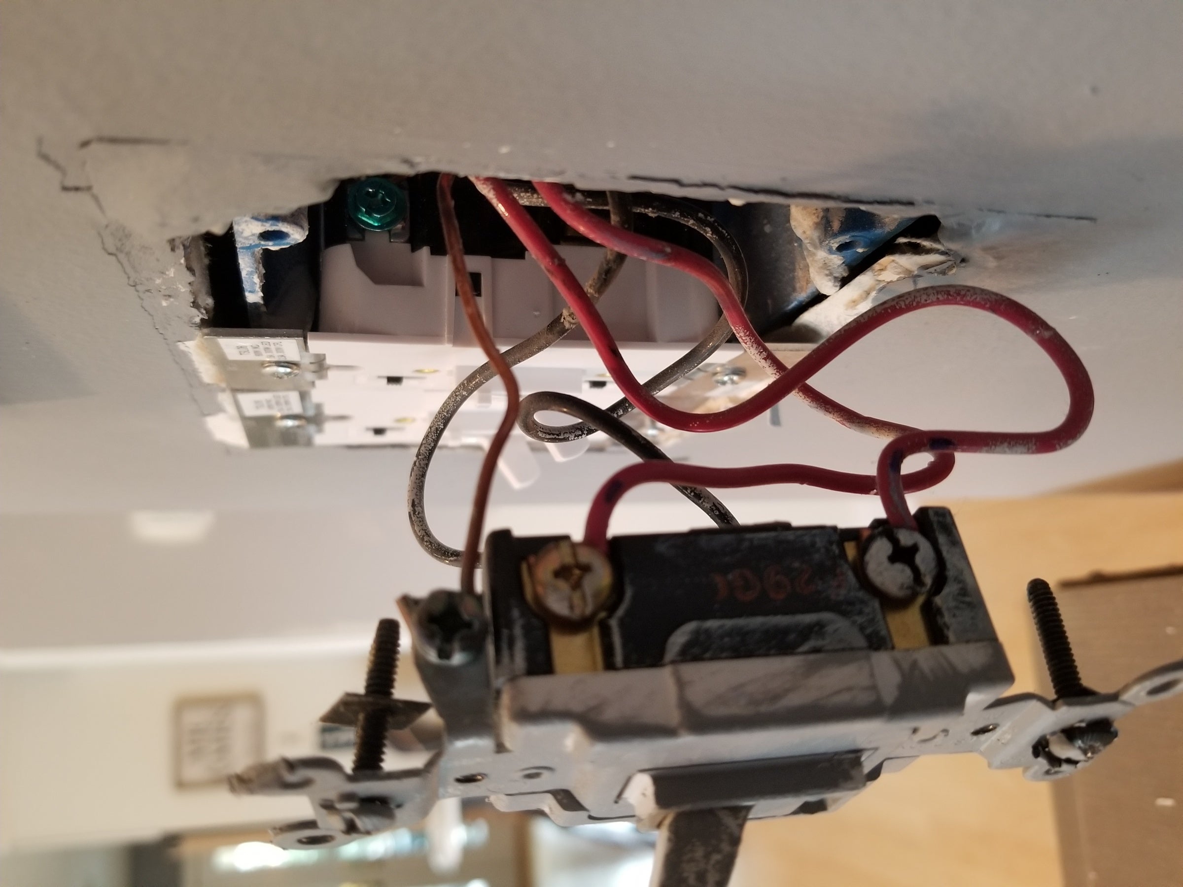Help Wiring Light Switch W 4 Wires Diy Home Improvement Forum