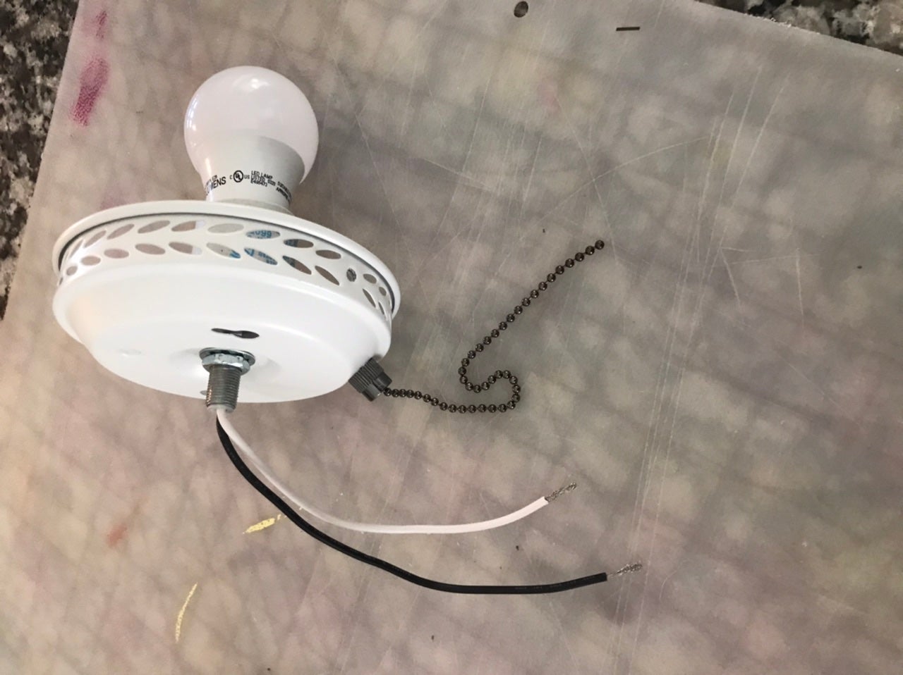 Help With Ceiling Fan Light Kit Diy