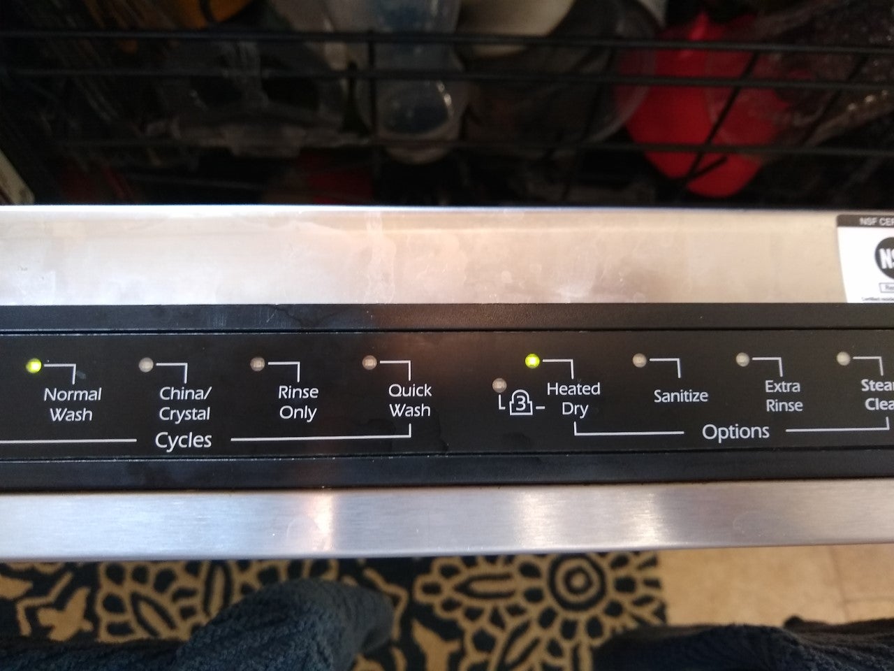 Jenn Air dishwasher control panel issue 
