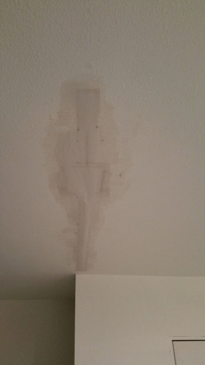 Ceiling drywall seam cracked no backing  DIY Home Improvement Forum
