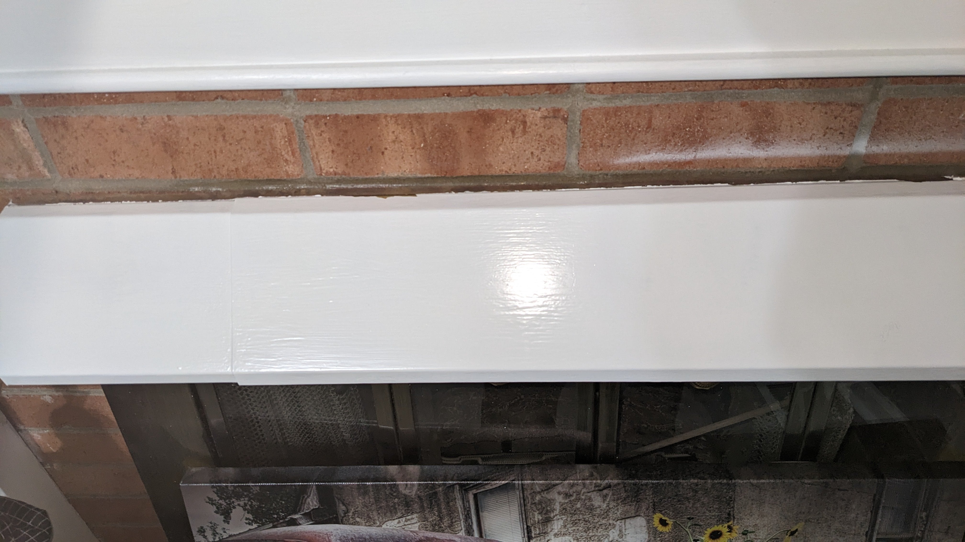 Painted Fireplace Heat Reflector